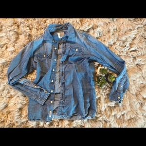 American Eagle denim flannel 💙